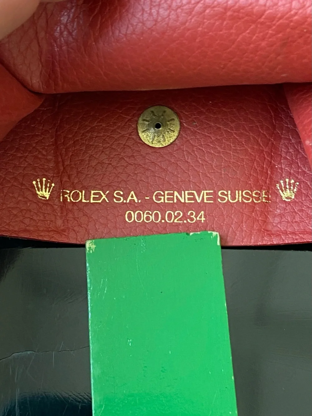 Rolex Bifold Wallet. Red Leather. Iconic Craftsmanship